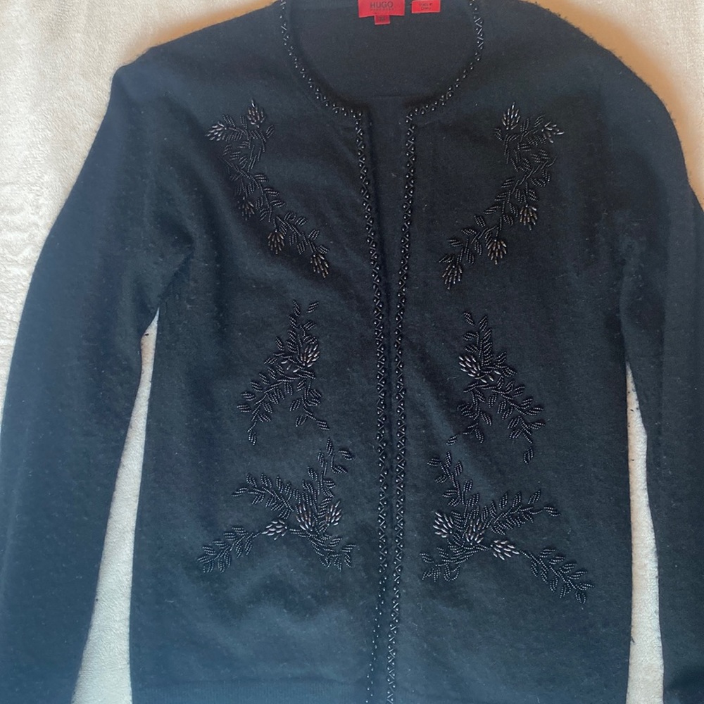 Hugo Boss cashmere beaded cardigan